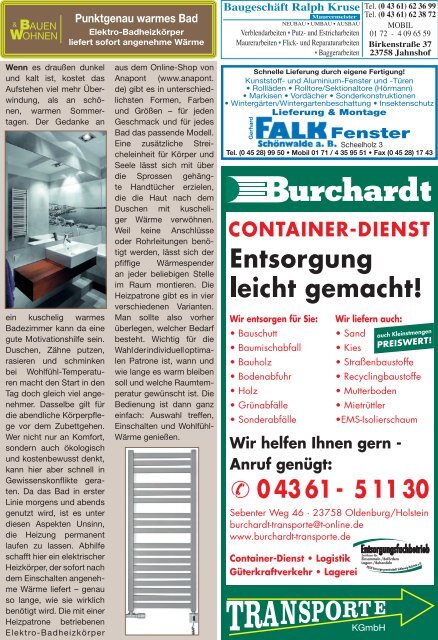 BAUEN & WOHNEN - Fehmarnsches Tageblatt