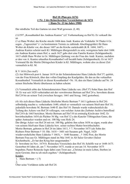 Download pdf-Dokument inkl. Ergänzungen - Kirchbauverein "Sankt ...