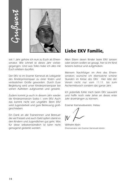 EKV-Festschrift 2009 - Essener Karnevals-Verein
