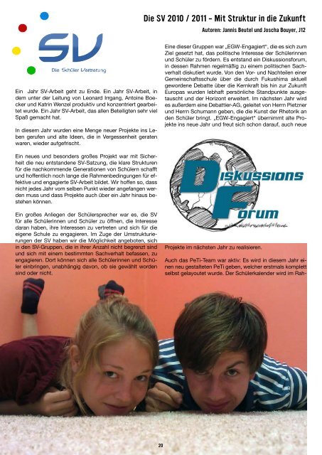 Schelle Nr. 17 vom Juli 2011 - Ev. Gymnasium Werther