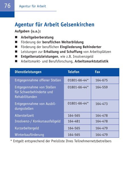 Wegweiser Wirtschaft - Stadt Gelsenkirchen