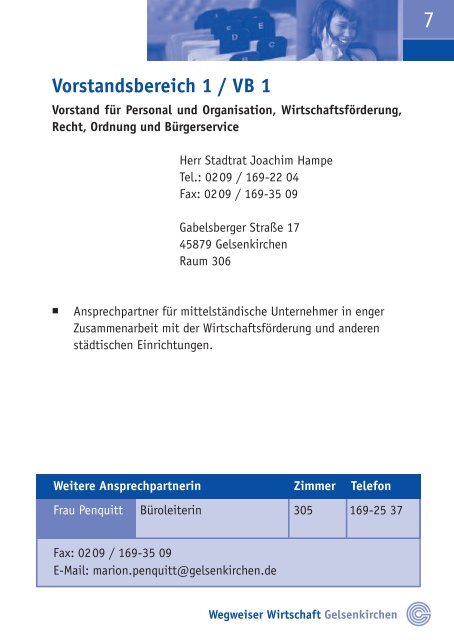 Wegweiser Wirtschaft - Stadt Gelsenkirchen