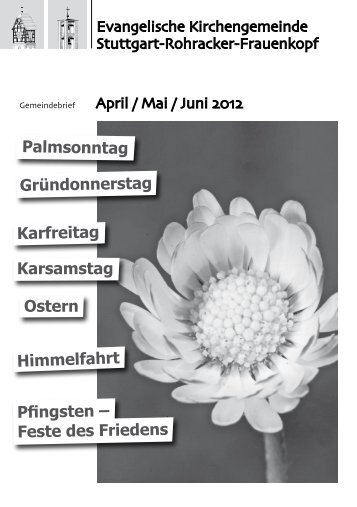 Gemeindebrief April - Juni 2012 - Evangelische Kirchengemeinde ...