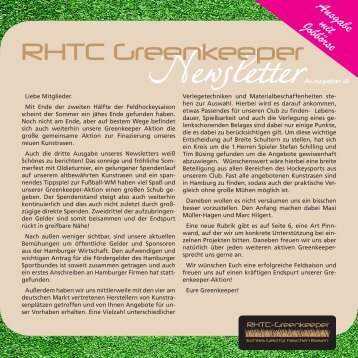 Newsletter No. 3 - Rahlstedter Hockey