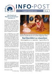 Download der Infopost Nr. 30 - Kinderhospiz Löwenherz