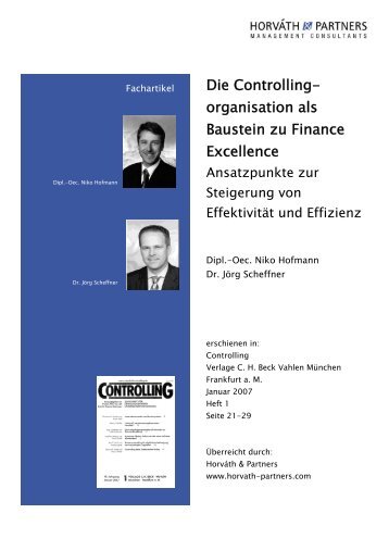 Publikationen Deckblatt - Horváth & Partners Management ...