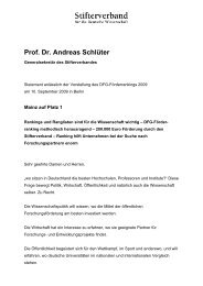 Prof. Dr. Andreas Schlüter - DFG