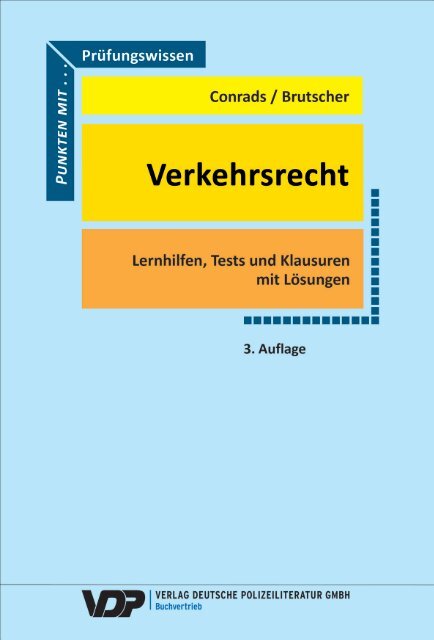 Prüfungswissen Verkehrsrecht - Leseprobe