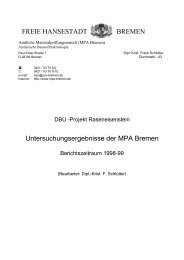 DBU -Projekt Raseneisenstein - Amtliche Materialprüfungsanstalt