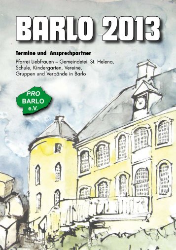 Übersicht der Termine in Barlo 2013