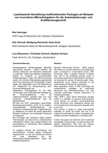 pdf ( 1 MB ) - LPKF Laser & Electronics AG