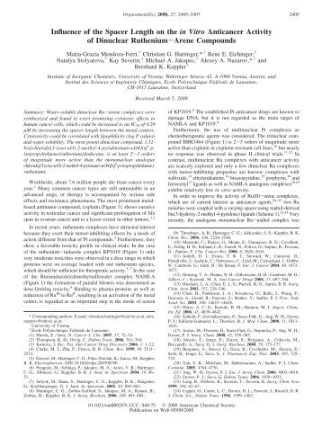 Organomet-2008-Hartinger (pdf, 174 KiB) - Infoscience - EPFL