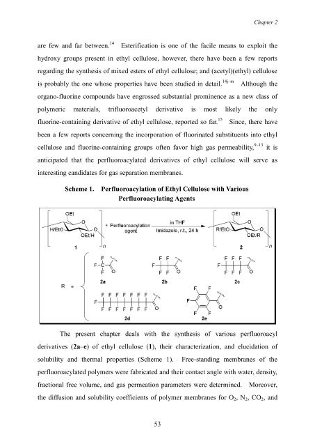 Synthesis, Characterization, and Gas Permeation Properties