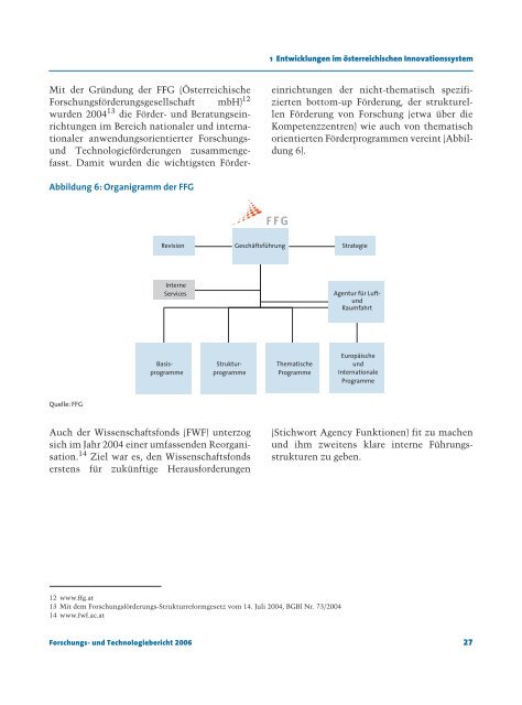 und Technologiebericht 2006 - Bundesministerium für Verkehr ...