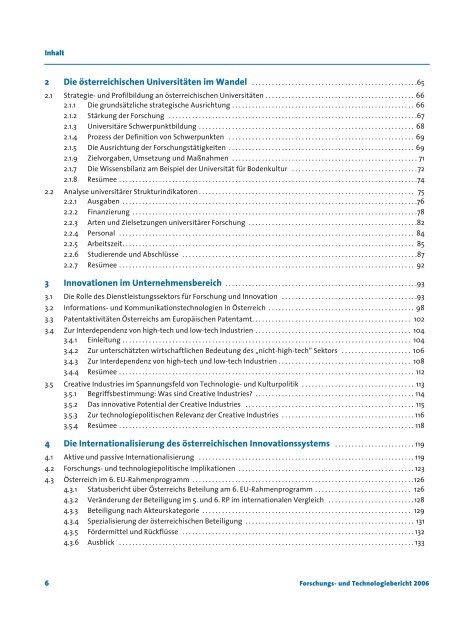 und Technologiebericht 2006 - Bundesministerium für Verkehr ...