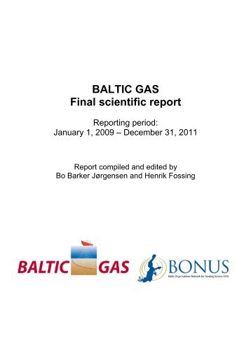 BALTIC GAS Final scientific report - BONUS EEIG