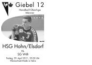 Giebel 12 - HSG Hohn / Elsdorf