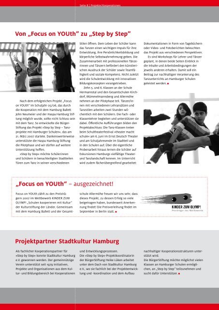 Jahresbericht 2006/07 - BürgerStiftung Hamburg