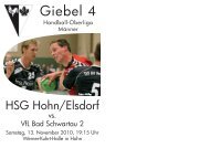 Giebel 4 - HSG Hohn / Elsdorf