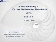 CRM-System - Universität Siegen