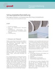 Pressemitteilung - Gneuss Kunststofftechnik GmbH