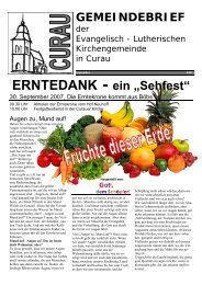 ERNTEDANK - ein „Sehfest“