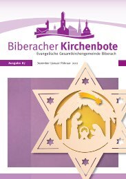 Winter-Hölzle 2011 - Evangelische Gesamtkirchengemeinde Biberach