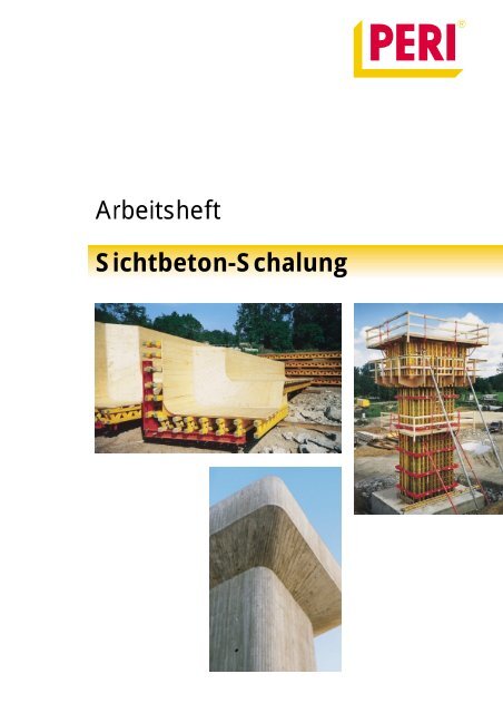 Arbeitsheft Sichtbeton Schalung Baunetzwissen