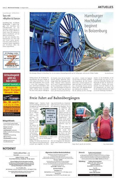 Hamburger Hochbahn beginnt in Boizenburg - Kurt Viebranz Verlag