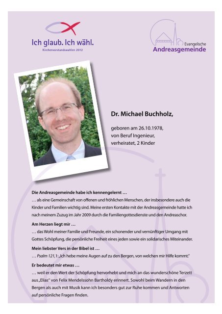 Dr. Michael Buchholz, - Andreasgemeinde