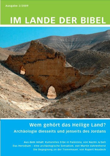 IM LANDE DER BIBEL - Jerusalemsverein