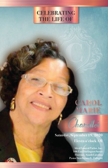 Carol Chandler Memorial Program