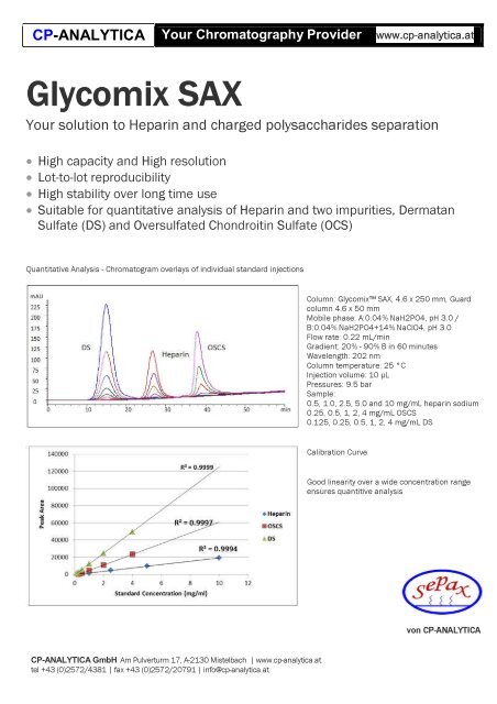 CP-ANALYTICA Your Chromatography Provider