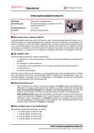 Steckbrief Informationselektroniker - Schmidt & Kurtze GmbH