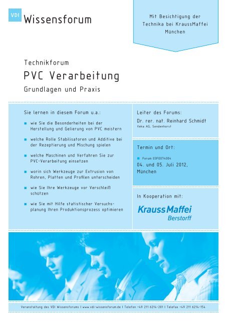 Programm PDF - VDI-Wissensforum