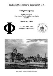 Potsdam 2000 - DPG-Tagungen