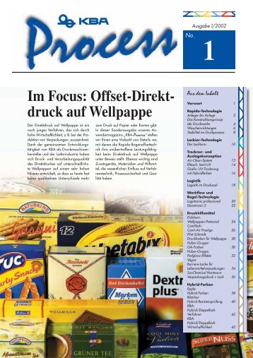 Im Focus: Offset-Direkt- druck auf Wellpappe - KBA