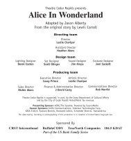 Alice In Wonderland - Theatre Cedar Rapids