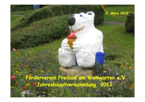 Förderverein Freibad am Weingarten e. V., Gärtringen
