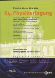 Montag, 20.03.2000 - DPG-Tagungen