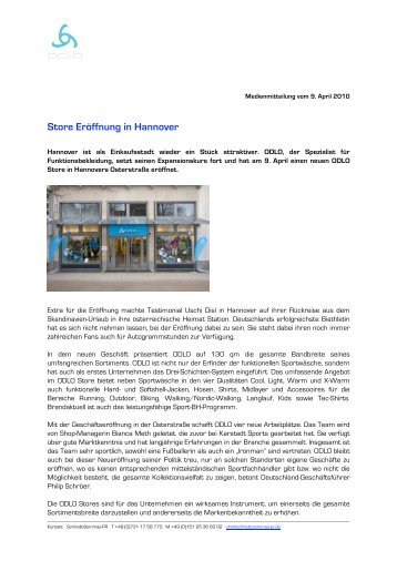 Store Eröffnung in Hannover - ODLO