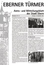 Amts- und Mitteilungsblatt der Stadt Ebern - Ebern aktuell