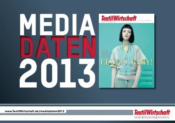 Mediadaten 2013 - TextilWirtschaft