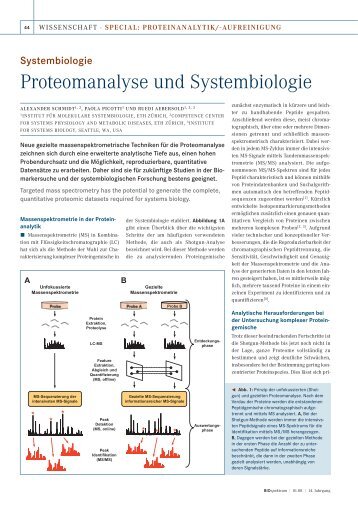 Proteomanalyse und Systembiologie - BIOspektrum