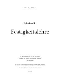 Festigkeitslehre Prof. Schmidt Kapitel 11 - Institut für Allgemeine ...
