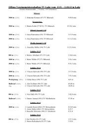 Offene Vereinsmeisterschaften TV Lahr vom 13.9 ... - Turnverein Lahr