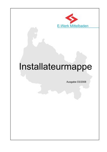 Installateur- Mappe - Elektrizitätswerk Mittelbaden ...