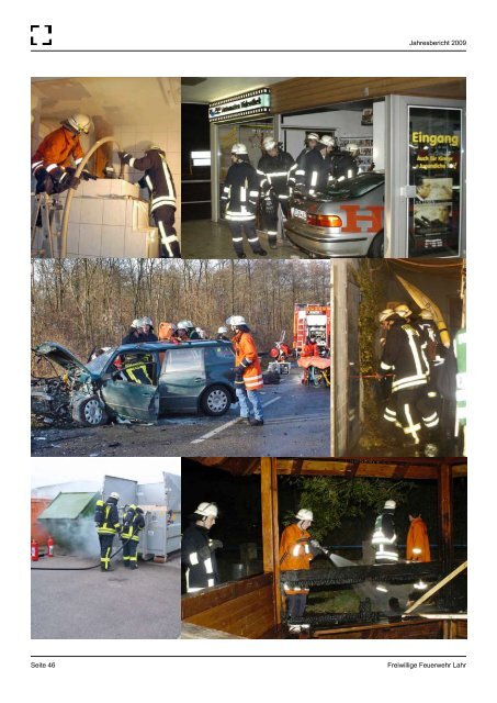 Jahresbericht 2009 der Feuerwehr Stadt Lahr ... - Feuerwehr Lahr