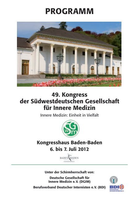 Rückblick Hauptprogramm 2012 - Südwestdeutsche Gesellschaft für ...
