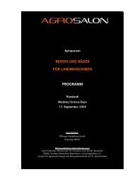 Symposium REIFEN & RÄDER FÜR LANDMASCHINEN - IFW-Expo